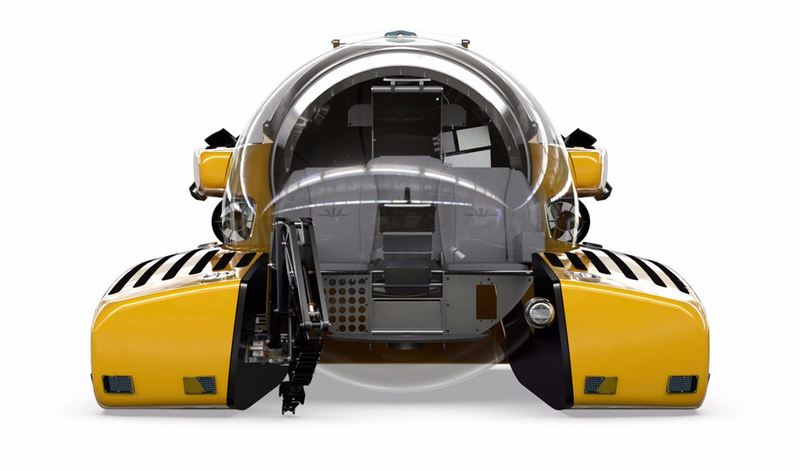 Illustration for article titled El último deportivo creado por Aston Martin es un submarino biplaza perfecto para supervillanos